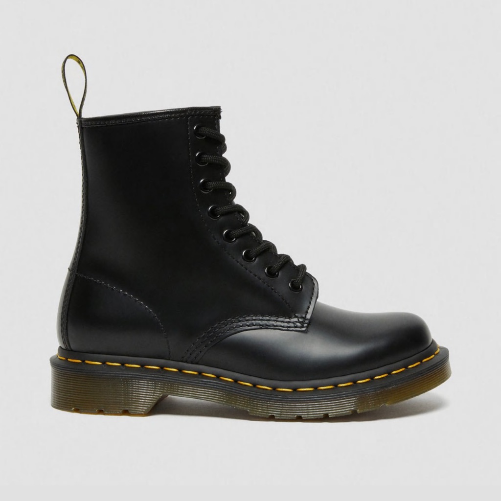 Dr Martens 1460 Pascal Max Womens Platform Leather Boots In White Size 9